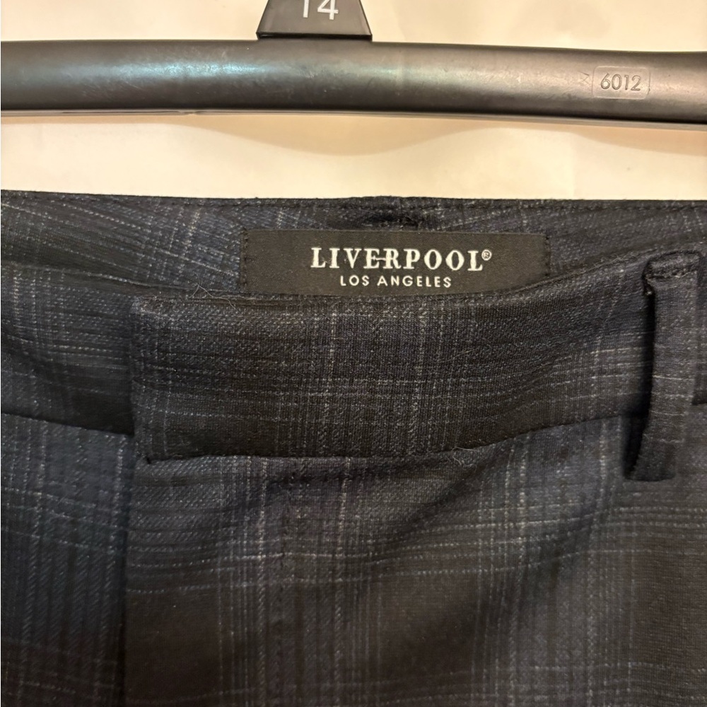 Liverpool dark Gray Plaid Trousers - Picture 2 of 7